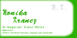 monika krancz business card